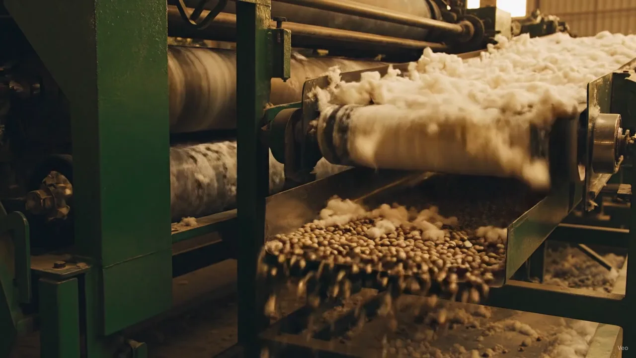 Fibre and seed separation: AI-generated demonstration